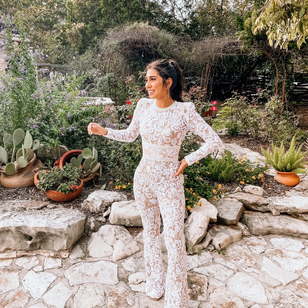 Nadine Bella white jumpsuit
